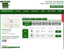 Tablet Screenshot of midstatesstorage.com